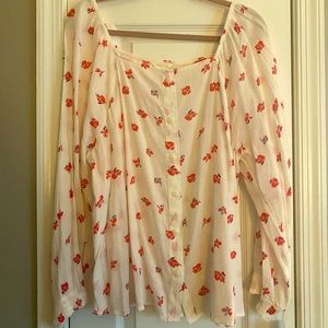 Caslon square neck button down BNWT